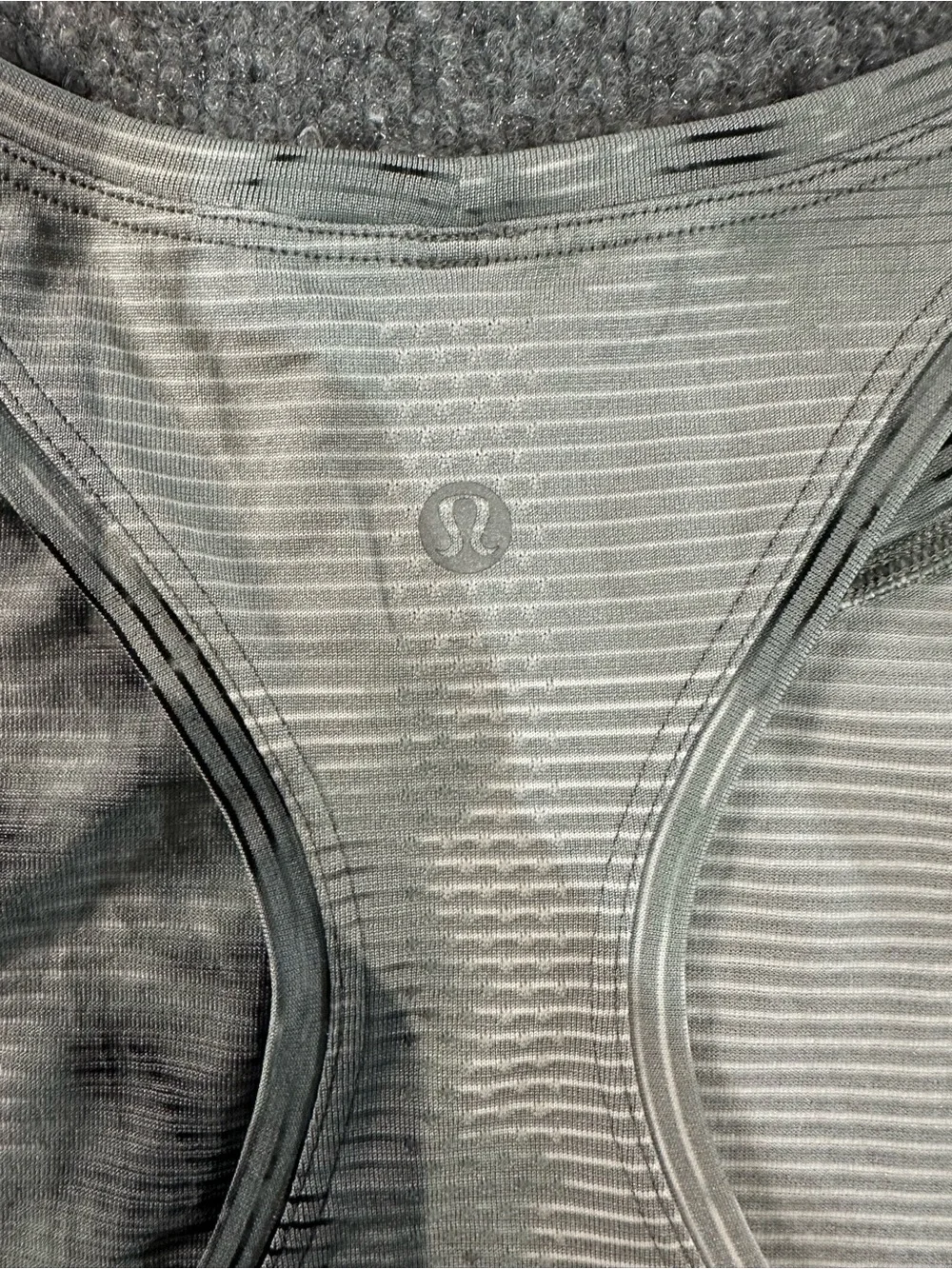 lululemon athletica Men's Gray & White Tie-Dye Tank